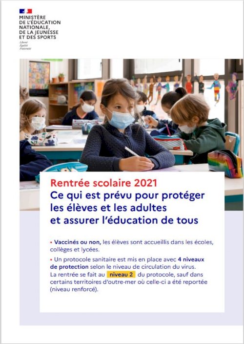 PROTOCOLE ECOLE RENTREE 2021